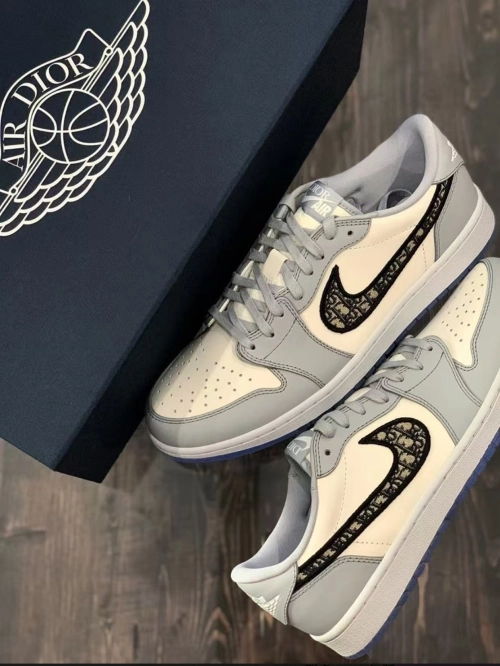 Dior x Air Jordan 1 Low Wolf Grey CN8608-002 [Top Version] review 