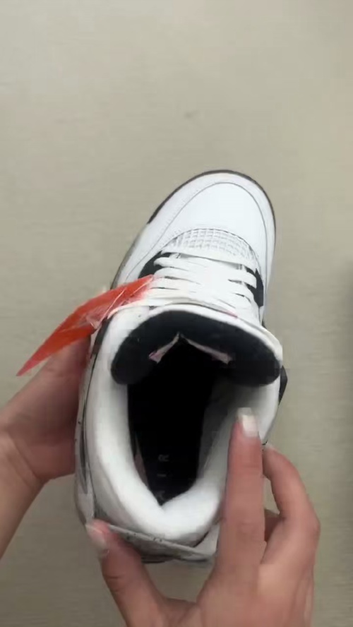 TOP Version Air Jordan 4 Retro White Cement 840606-192 review 