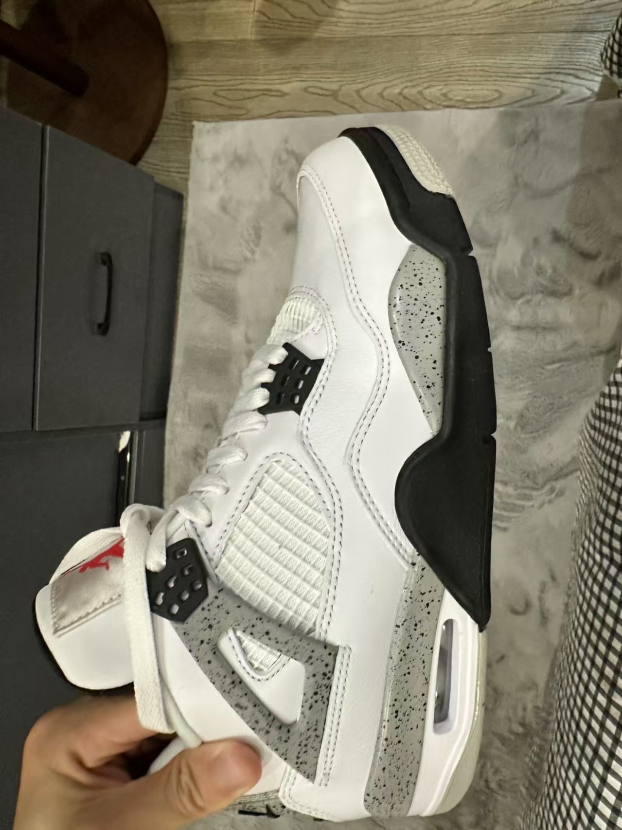 TOP Version Air Jordan 4 Retro White Cement 840606-192 review Jeremy 00