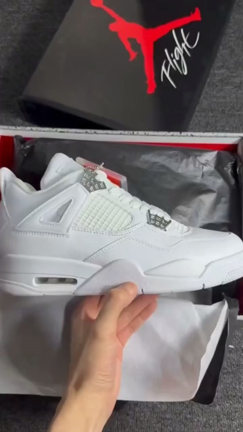 TOP Version Air Jordan 4 Retro Pure Money 308497-100 review 
