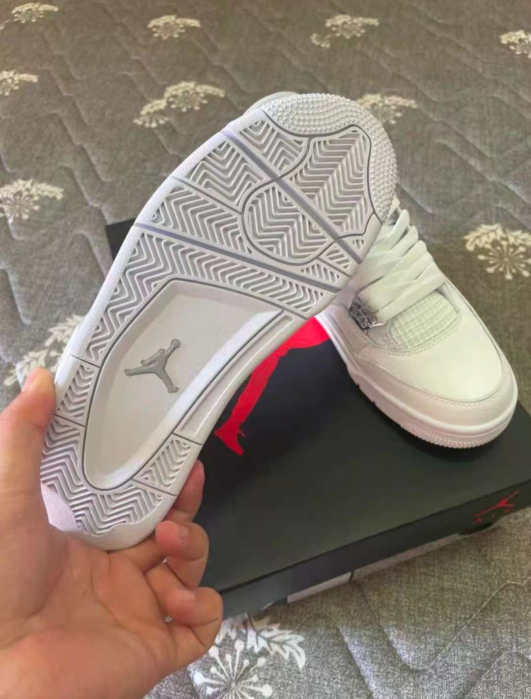 TOP Version Air Jordan 4 Retro Pure Money 308497-100 review Ives 00