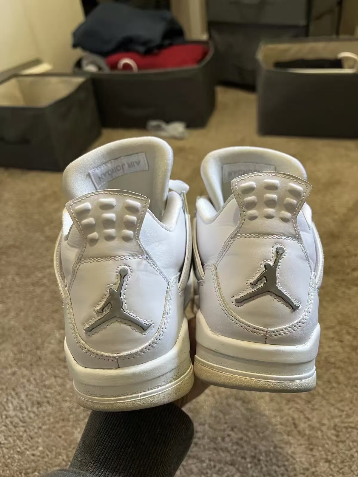 TOP Version Air Jordan 4 Retro Pure Money 308497-100 review Heather 00
