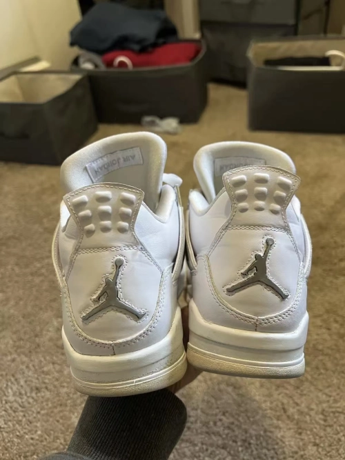 TOP Version Air Jordan 4 Retro Pure Money 308497-100 review 