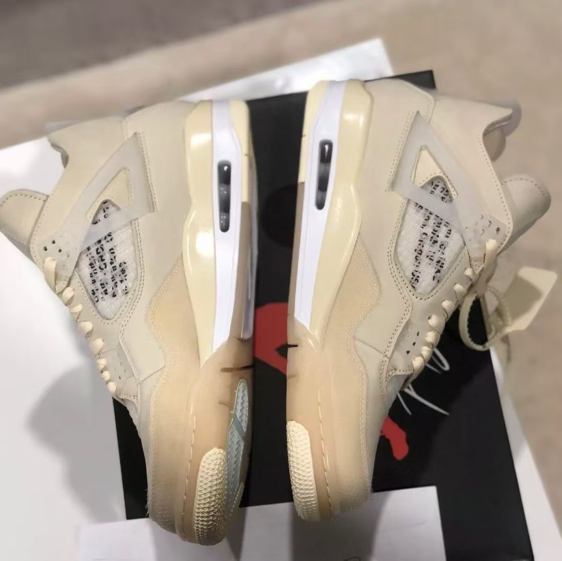 TOP Version OFF White x Air Jordan 4 Sail CV9388-100  review Garth 00