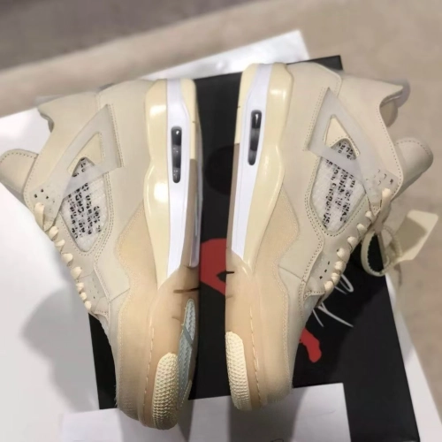 TOP Version OFF White x Air Jordan 4 Sail CV9388-100  review 