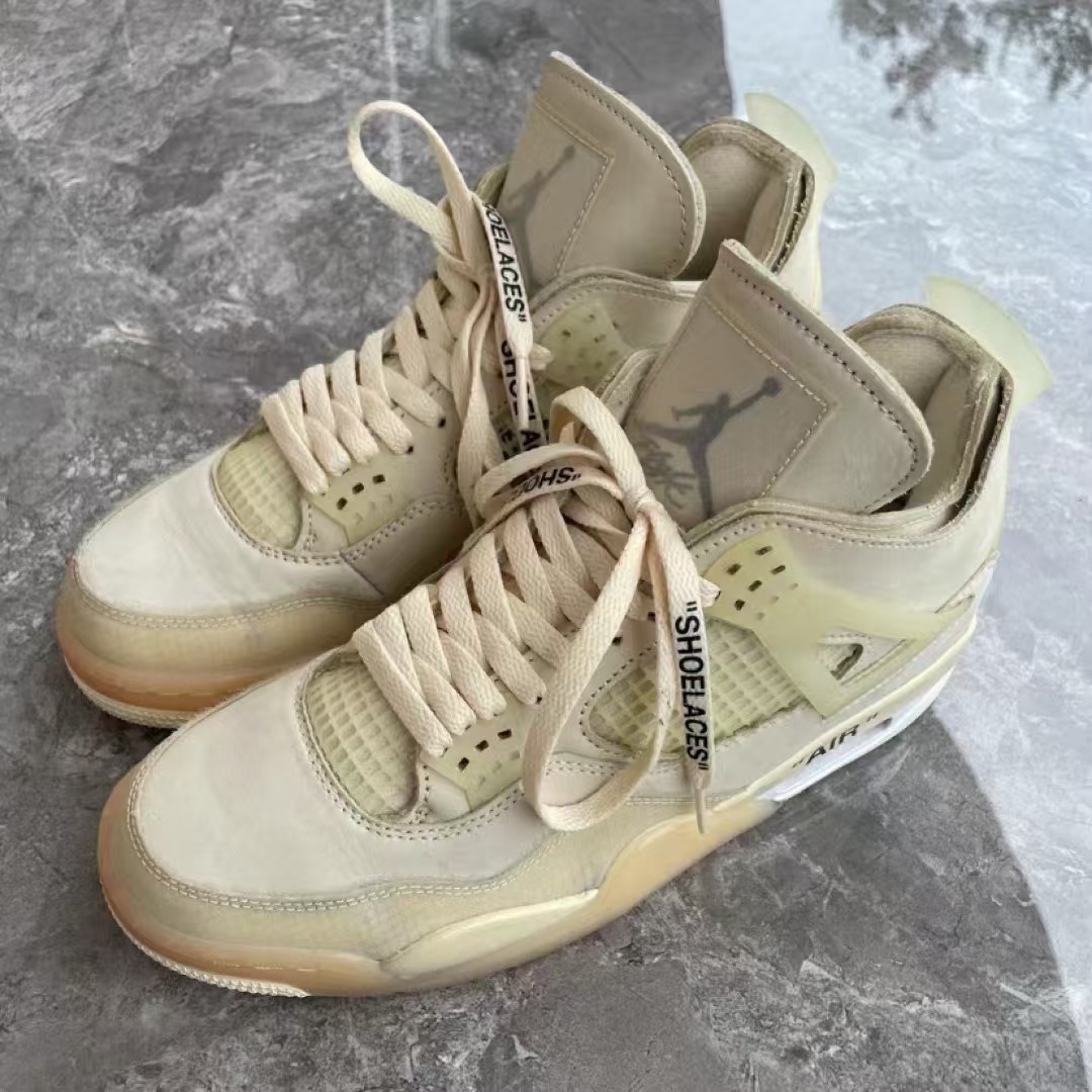 TOP Version OFF White x Air Jordan 4 Sail CV9388-100  review Gale 00