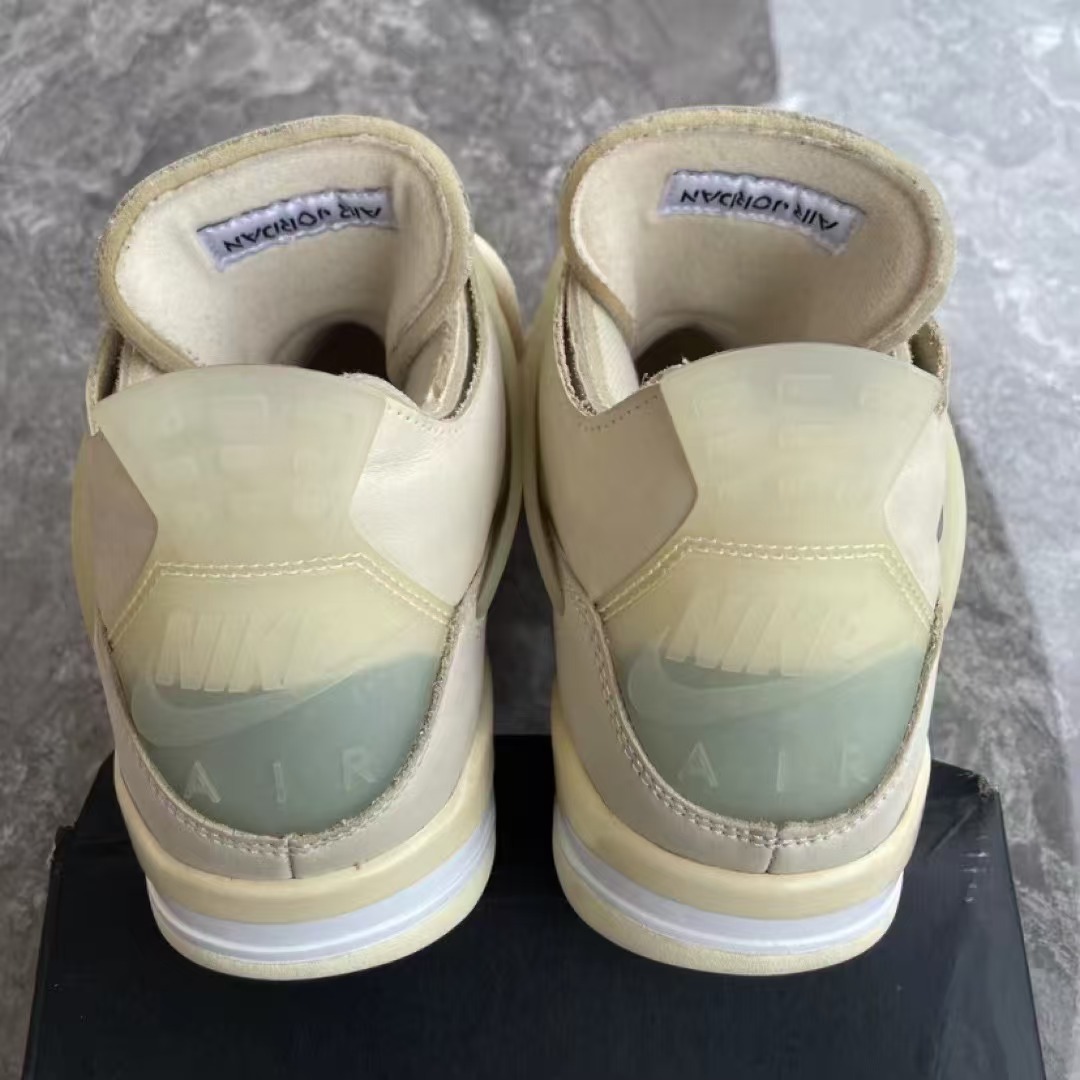 TOP Version OFF White x Air Jordan 4 Sail CV9388-100  review Gale 01