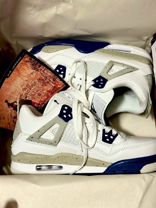 TOP Version Air Jordan 4 Retro Midnight Navy DH6927-140 review 