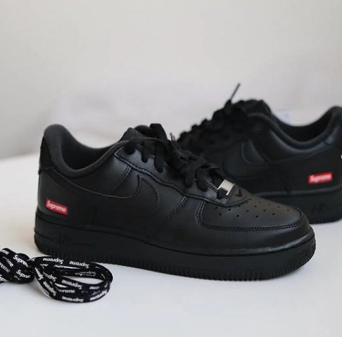 Supreme x Nike Air Force 1 Low Box Logo Black CU9225-001 review 