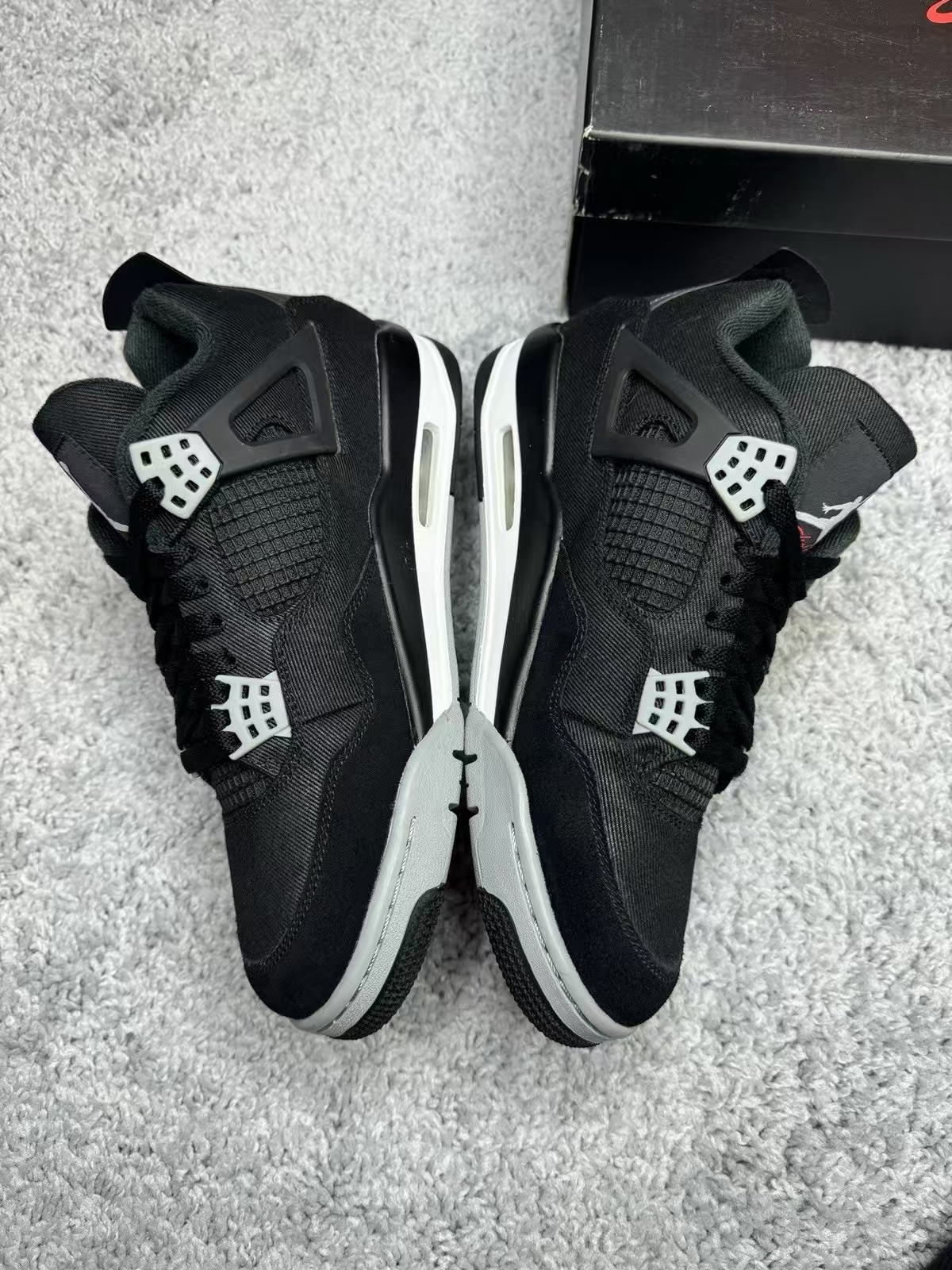 TOP Version Air Jordan 4 Retro Black Canvas DH7138-006  review Fabian 00