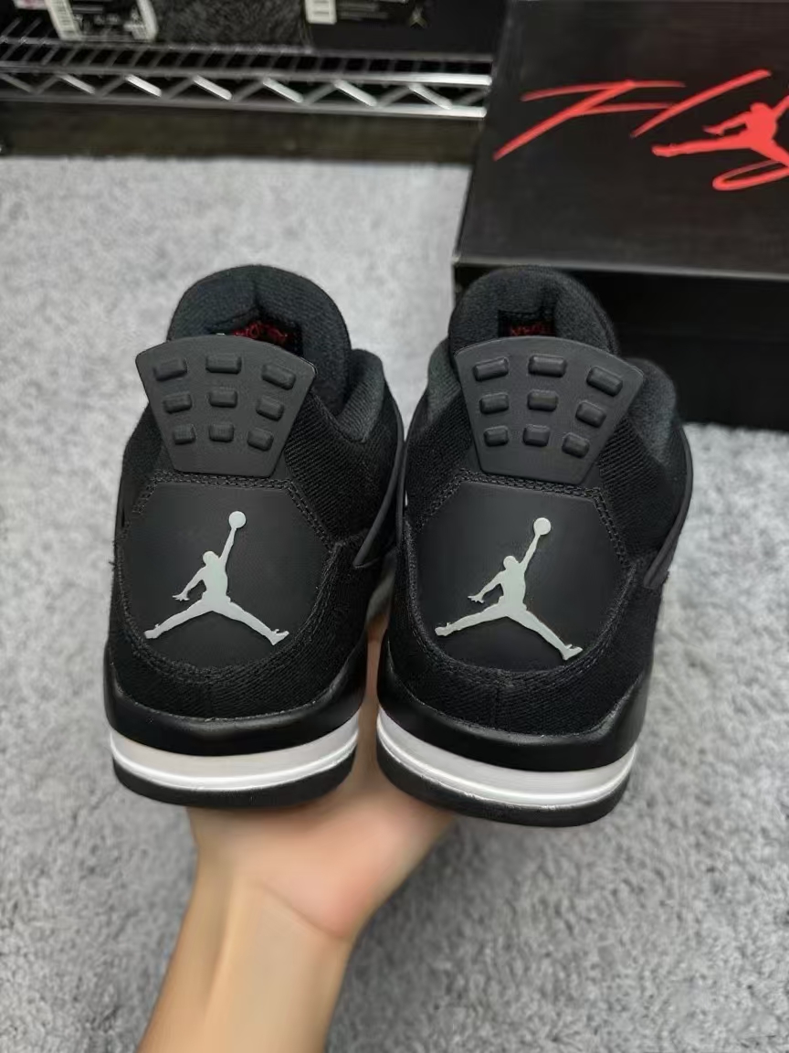 TOP Version Air Jordan 4 Retro Black Canvas DH7138-006  review Fabian 02