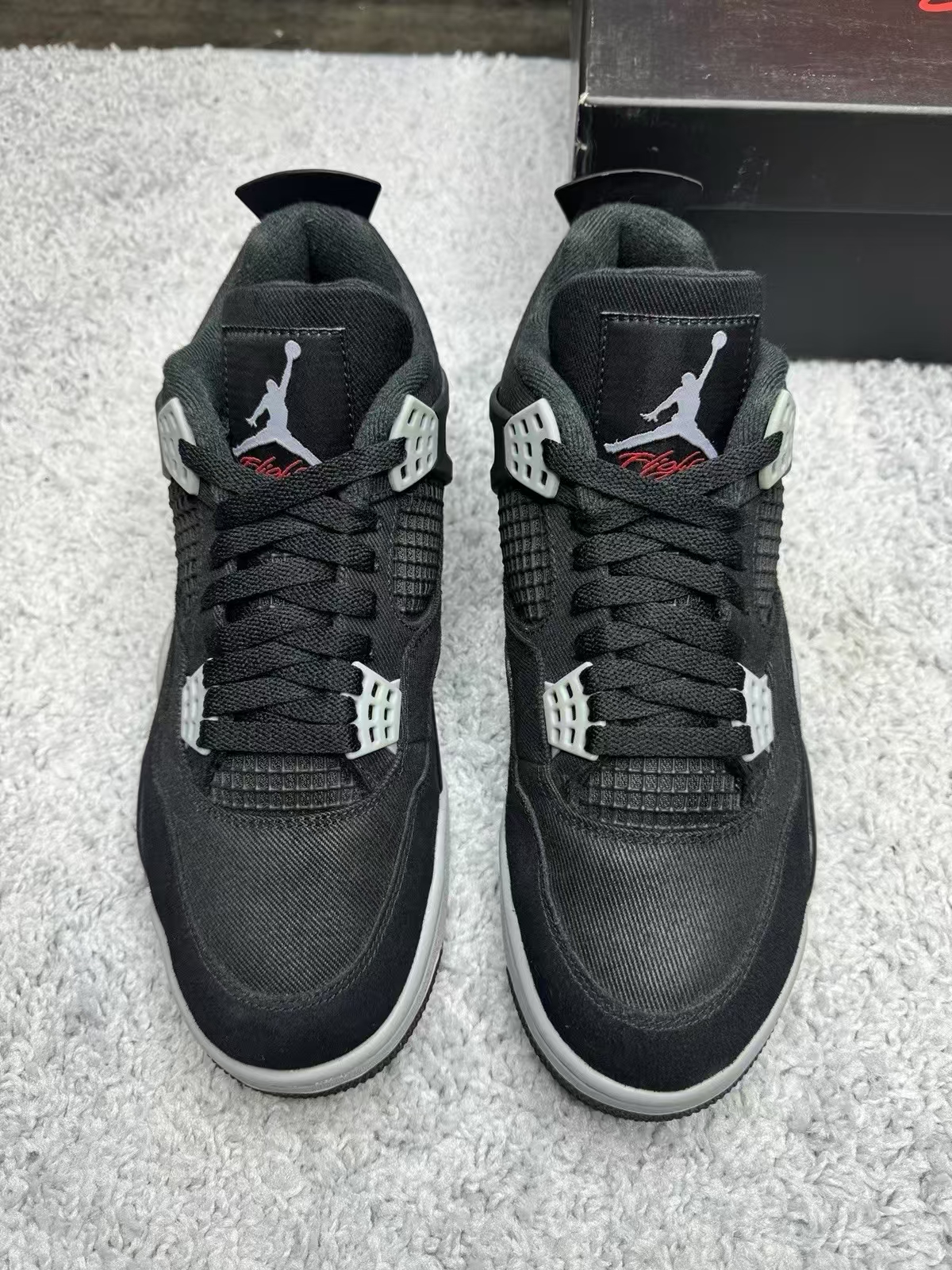 TOP Version Air Jordan 4 Retro Black Canvas DH7138-006  review Fabian 01