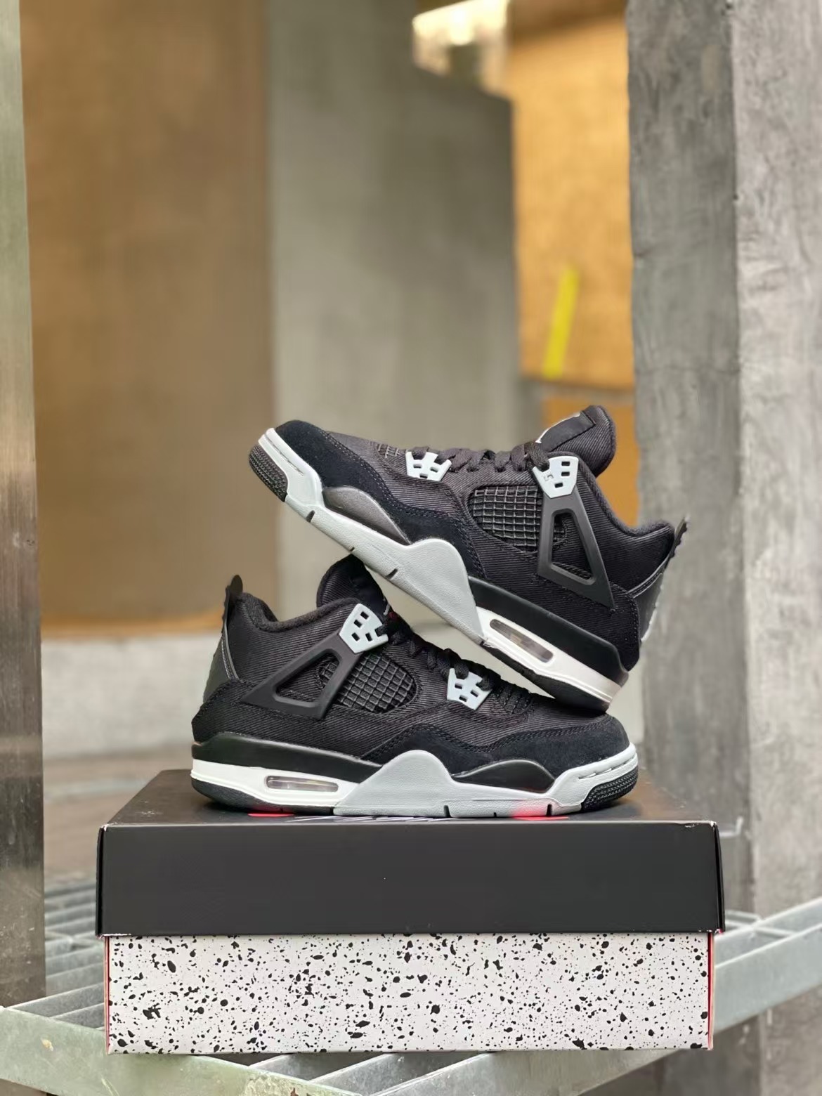TOP Version Air Jordan 4 Retro Black Canvas DH7138-006  review Erica 00