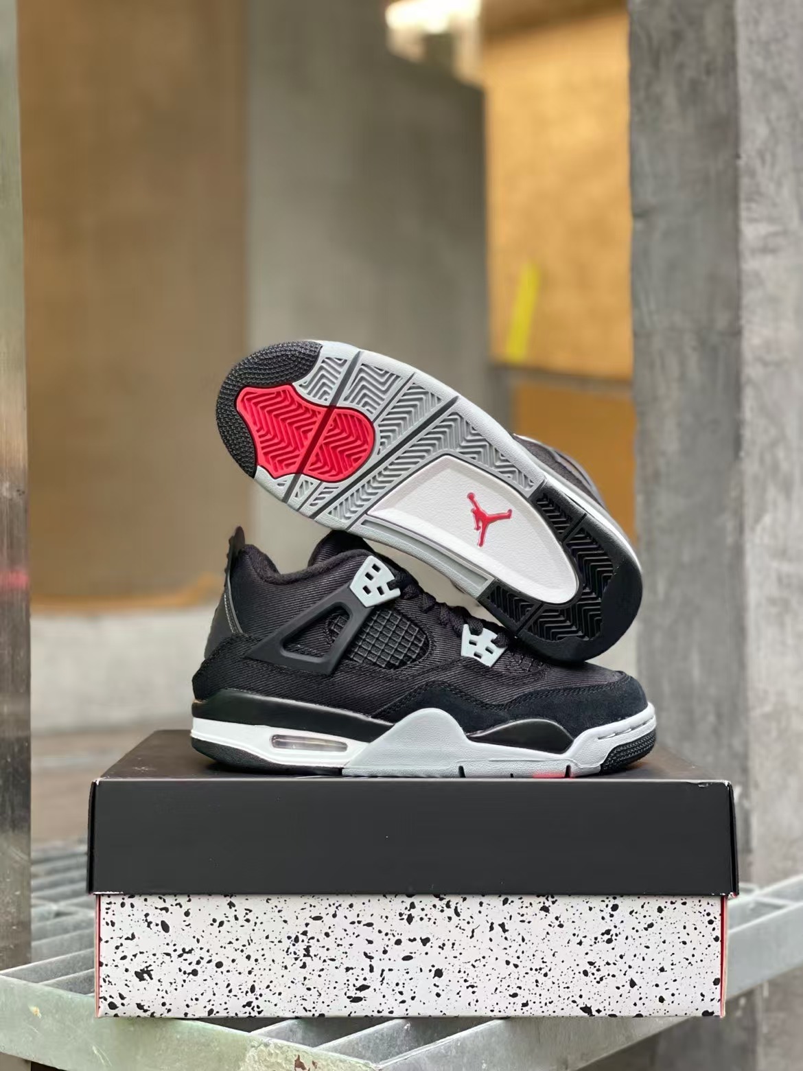 TOP Version Air Jordan 4 Retro Black Canvas DH7138-006  review Erica 01