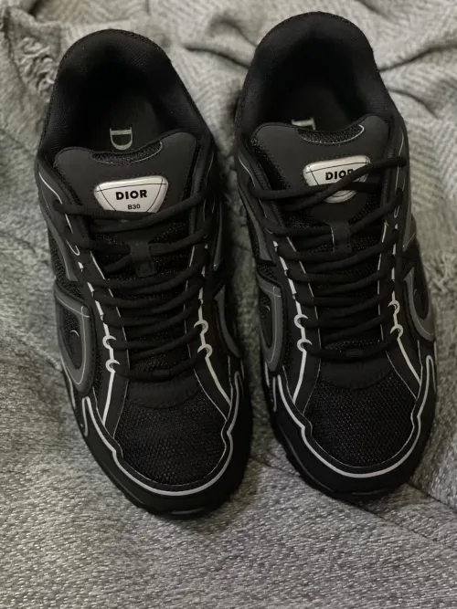 Dior Light Grey 'B30' Sneakers New Reflective 3SN27ZIR-16536 review 