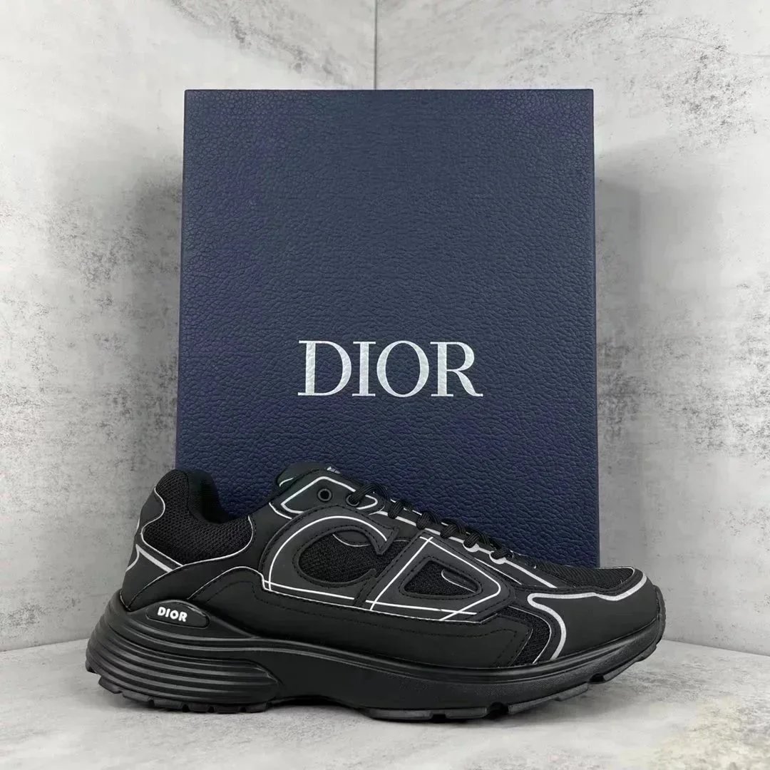 Dior Light Grey 'B30' Sneakers New Reflective 3SN27ZIR-16536 review Jim