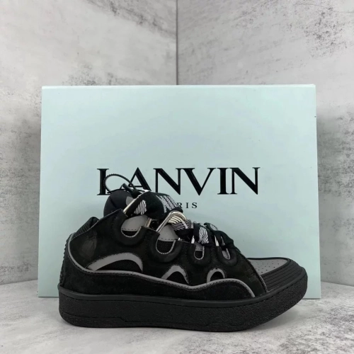 Lanvin Curb Sneaker Black Grey FM-SKRK11-REFL-P2210 review 