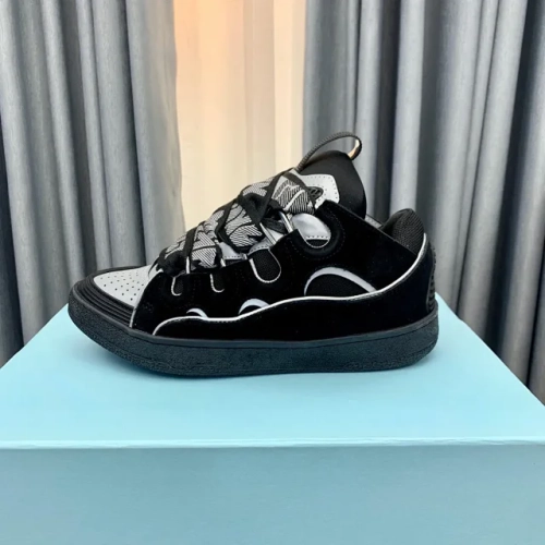 Lanvin Curb Sneaker Black Grey FM-SKRK11-REFL-P2210 review 