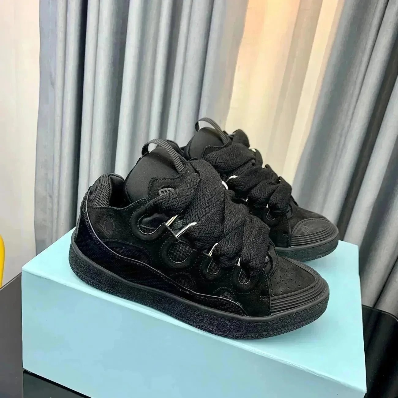 Lanvin Curb Sneaker Black review Cameron 00