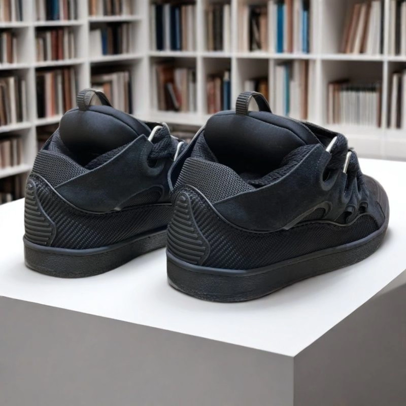 Lanvin Curb Sneaker Black review Dick 01