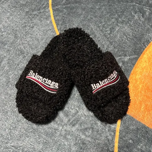 Balenciaga Furry Slide Coke Label Black review 