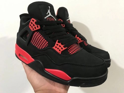 TOP Version Air Jordan 4 Retro Red Thunder CT8527-016 review 