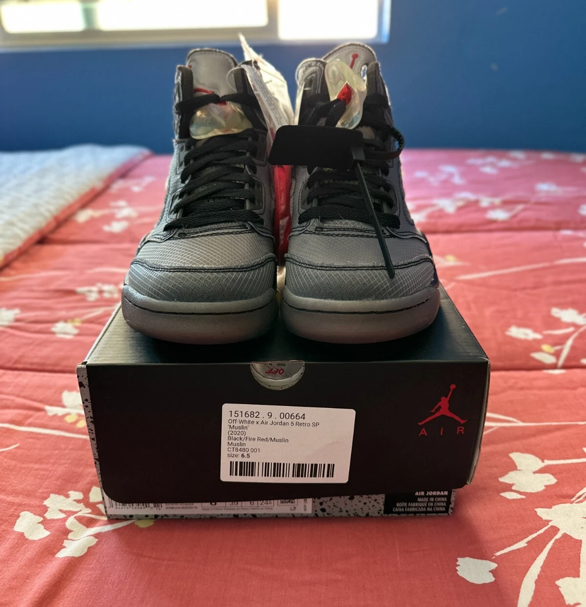 Air Jordan 5 Retro Off-White Black CT8480-001 review Derrick 02