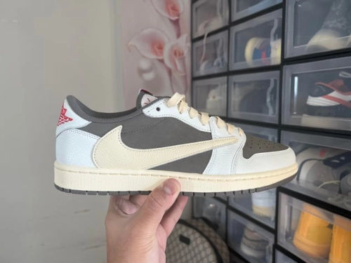 【$59 SALE】Air Jordan 1 Retro Low OG SP Travis Scott Reverse Mocha DM7866-162 review 