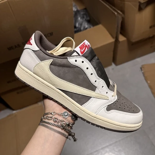 【$59 SALE】Air Jordan 1 Retro Low OG SP Travis Scott Reverse Mocha DM7866-162 review 