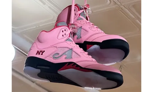 Top Version Air Jordan 5 Retro x Awake NY Arctic Pink DV4982-600 review 