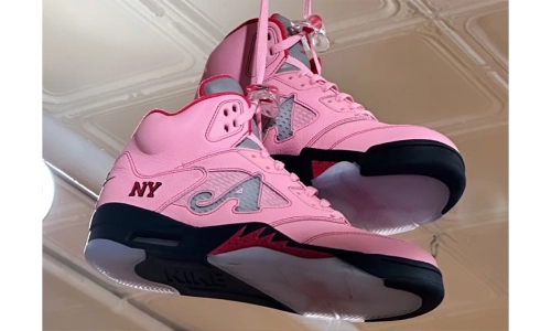 Top Version Air Jordan 5 Retro x Awake NY Arctic Pink DV4982-600 review 