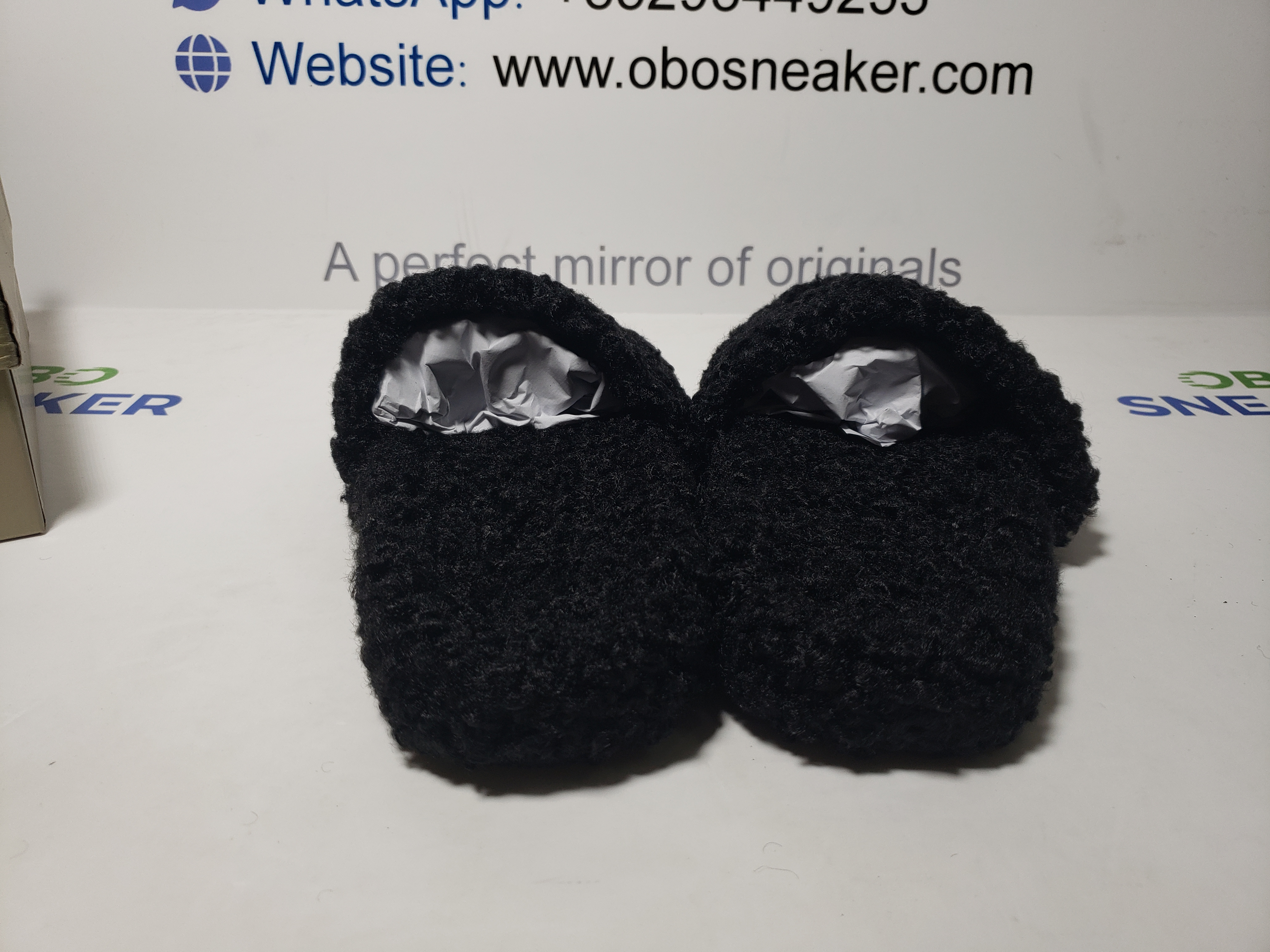 Balenciaga Furry Slide Coke Label Black review Obosneaker 02