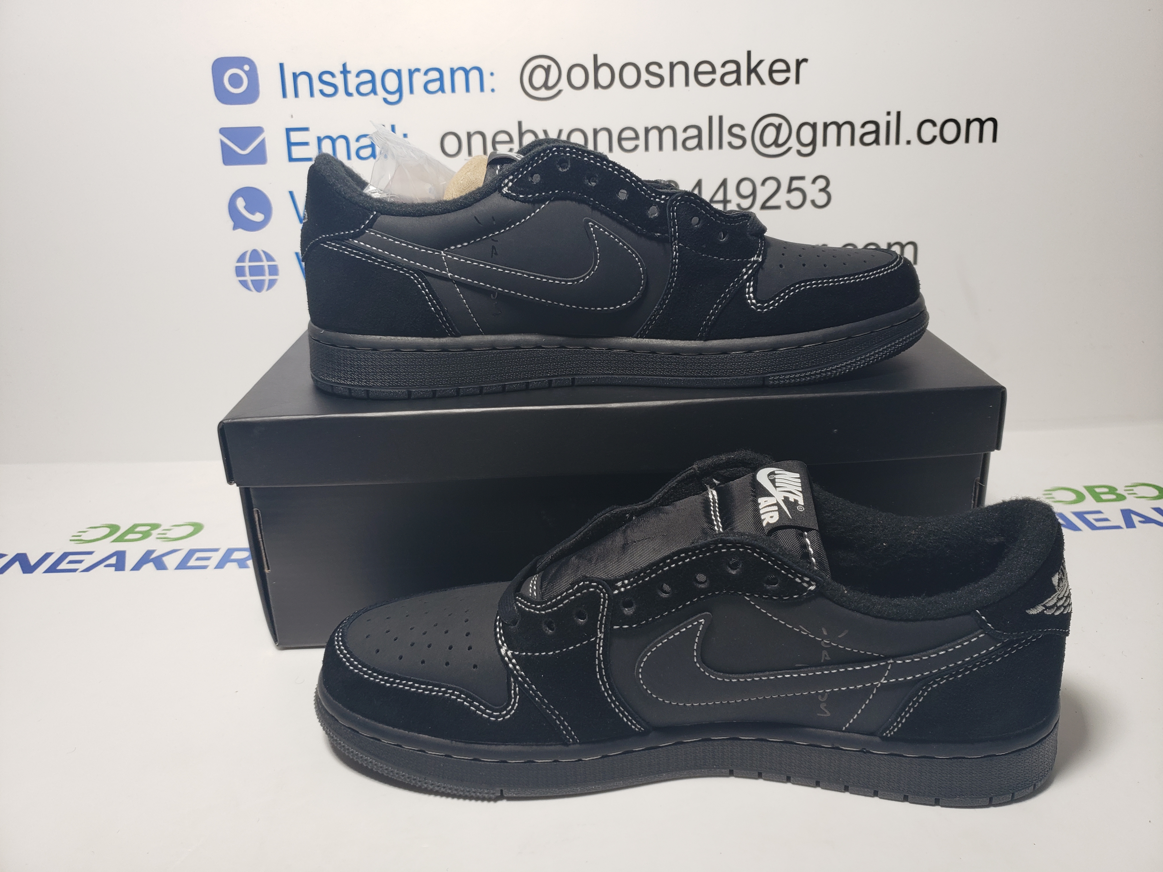 【$59 SALE】Air Jordan 1 Retro Low OG SP Travis Scott Black Phantom DM7866-001 review Obosneaker 00