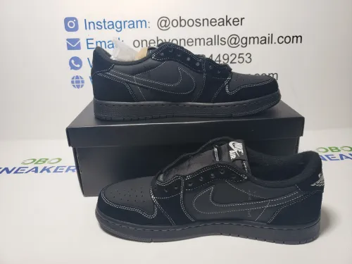 【$59 SALE】Air Jordan 1 Retro Low OG SP Travis Scott Black Phantom DM7866-001 review 