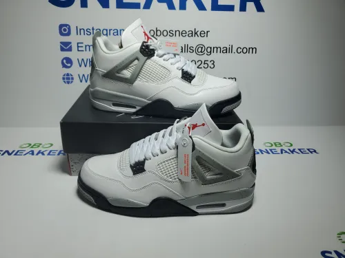 TOP Version Air Jordan 4 Retro White Cement 840606-192 review 