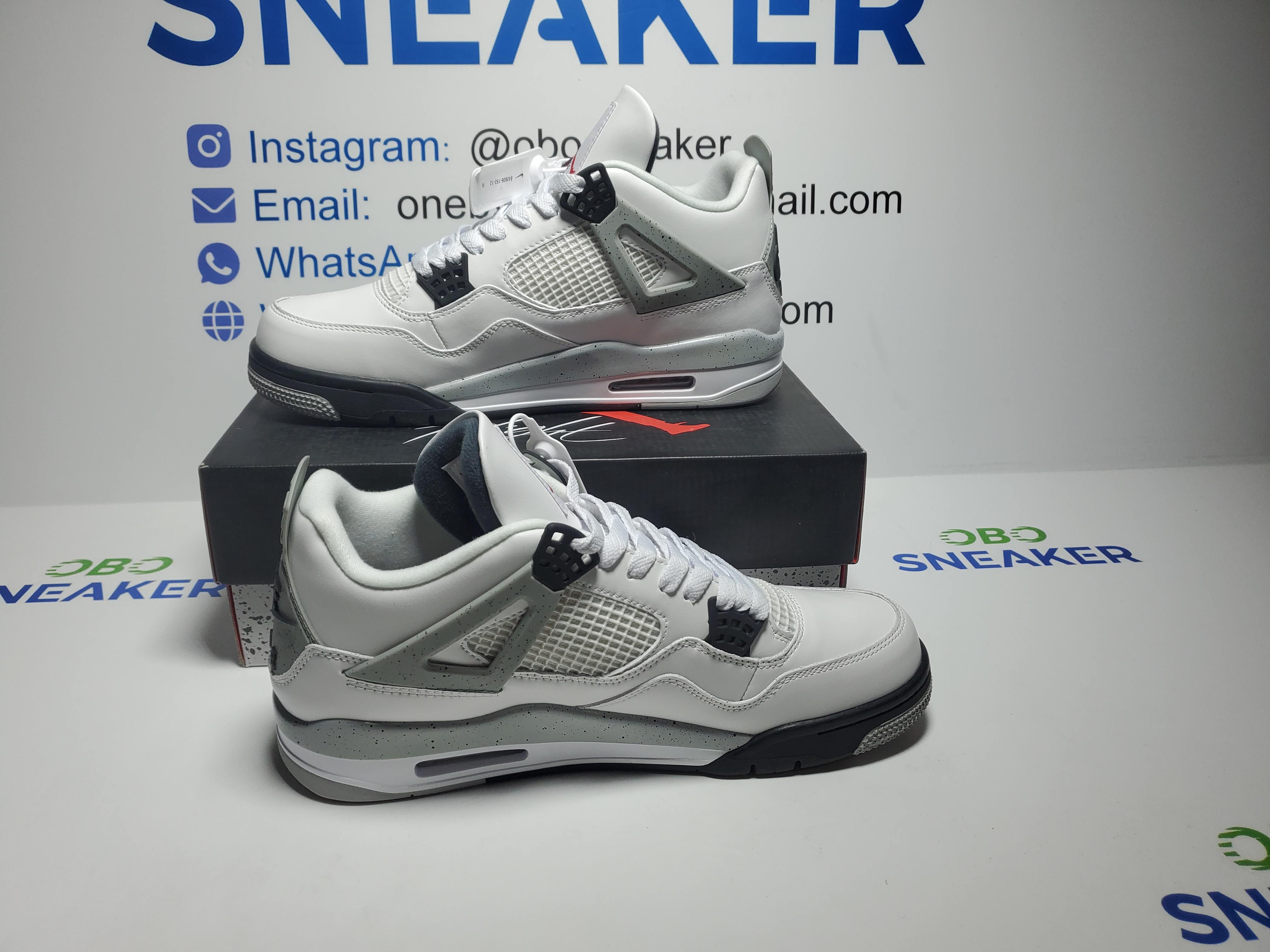 TOP Version Air Jordan 4 Retro White Cement 840606-192 review Obosneaker 01