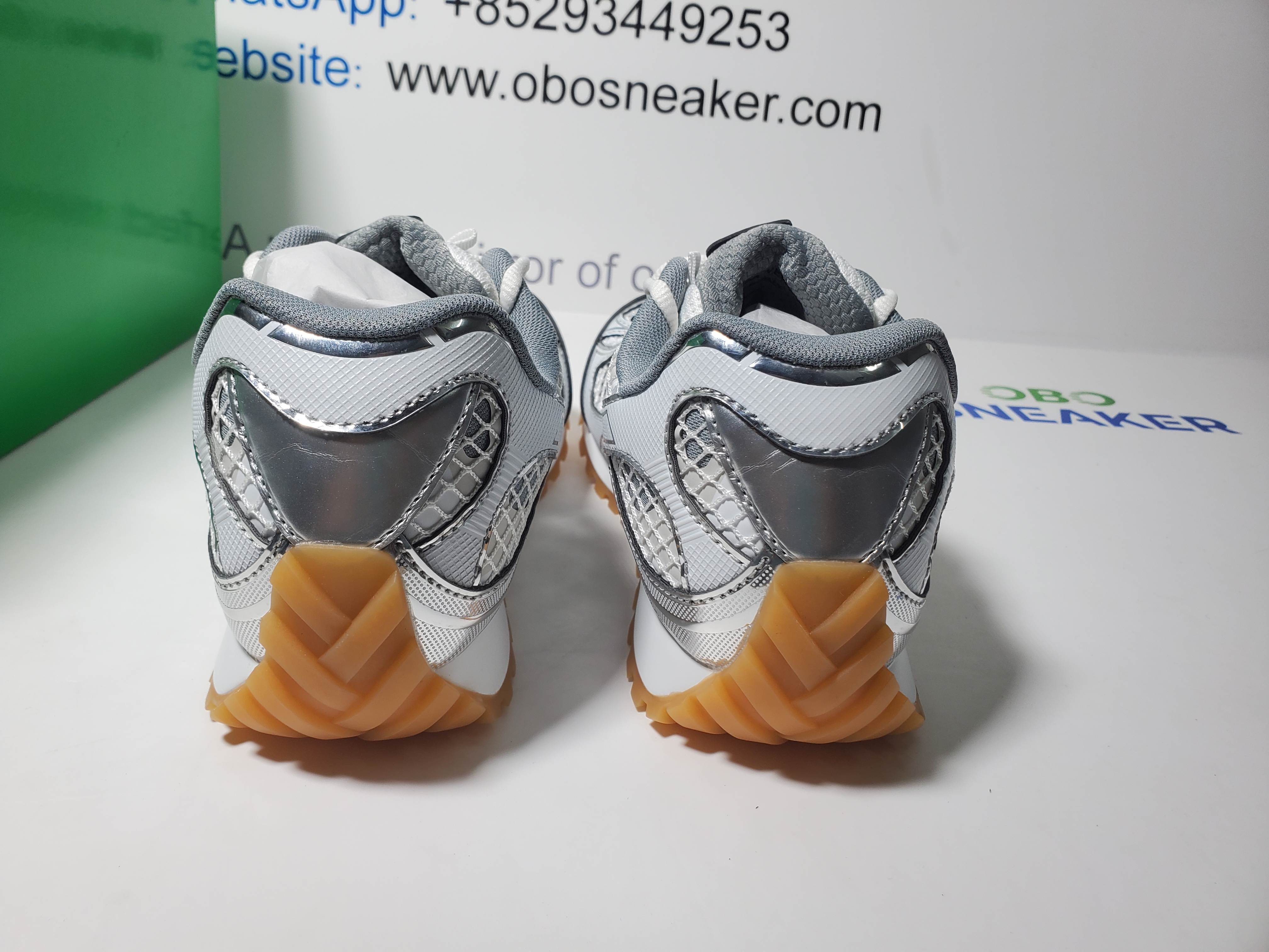 【FLASH SALE】Bottega Veneta Orbit Silver White (Women's)  755915V2X401425 review Obosneaker 02