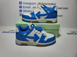 OFF-WHITE Out Of Office OOO Low Tops White Blue (FW22) OMIA189F22LEA0014501 review Obosneaker 05