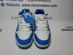 OFF-WHITE Out Of Office OOO Low Tops White Blue (FW22) OMIA189F22LEA0014501 review Obosneaker 03