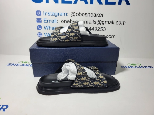 Dior Aqua Sandal Beige and Black Dior Oblique Jacquard  3SA135ZSA_H561 review 