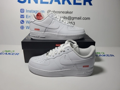 Supreme x Nike Air Force 1 Low White For Sale CU9225-100 review 