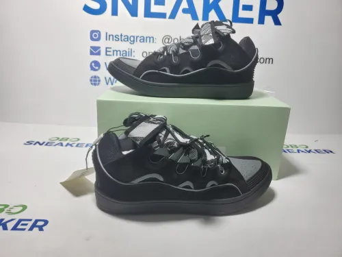 Lanvin Curb Sneaker Black Grey FM-SKRK11-REFL-P2210 review 