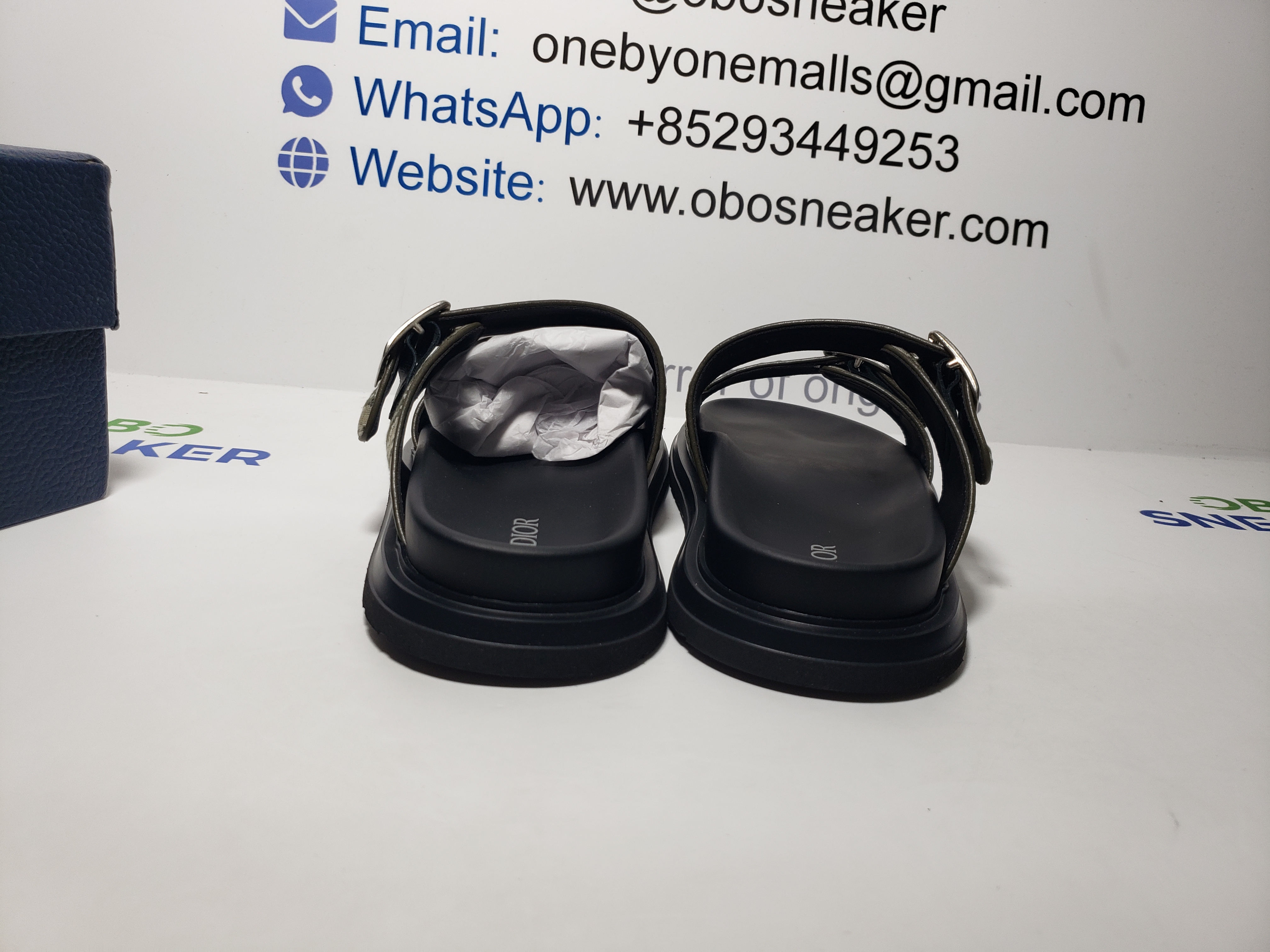 Dior Aqua Sandal Khaki Dior Oblique Jacquard 3SA135ZSA_H603 review Obosneaker 02