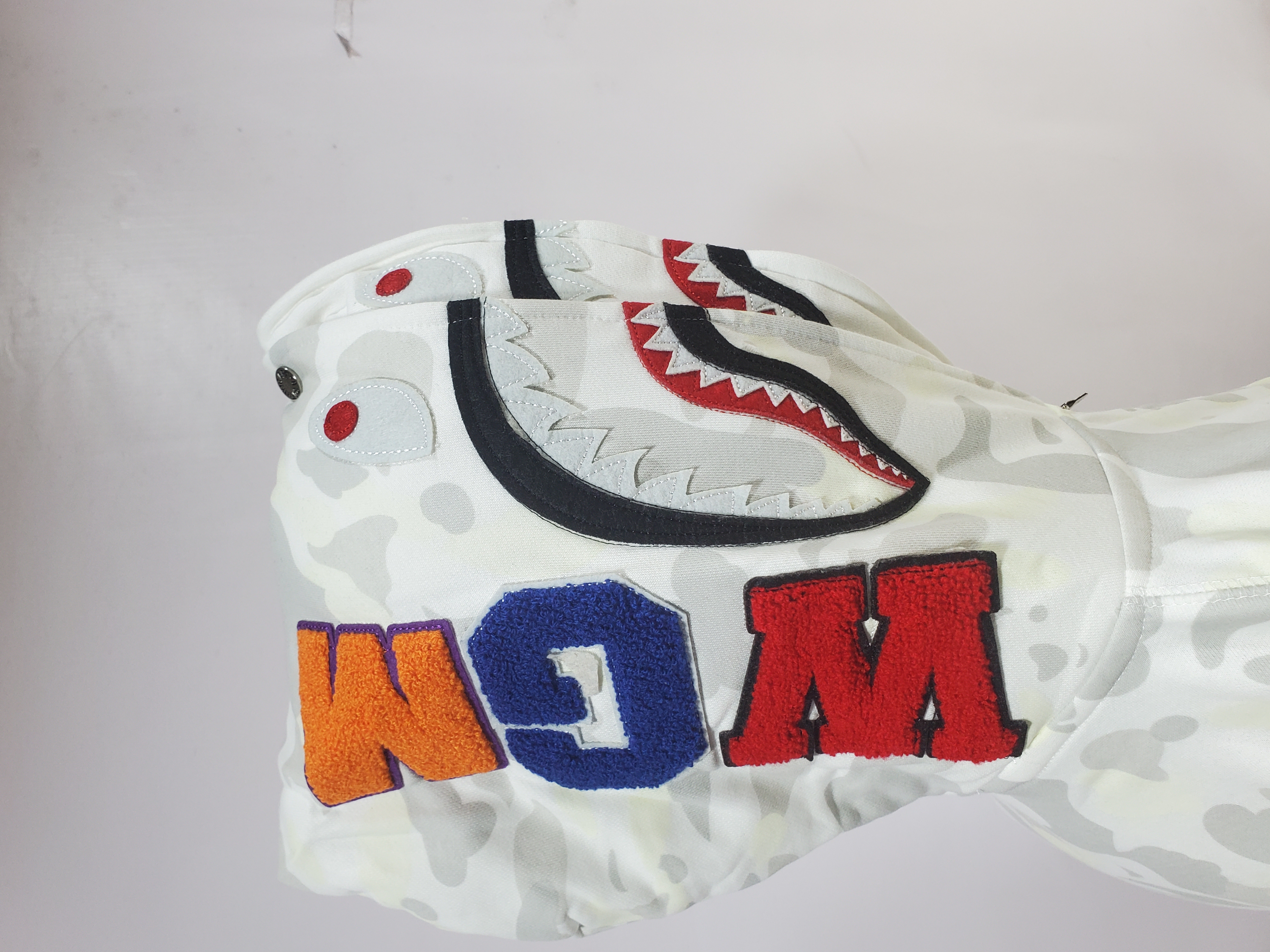 BAPE Luminous Camouflage Double Hooded Hoodie White review Obosneaker 04