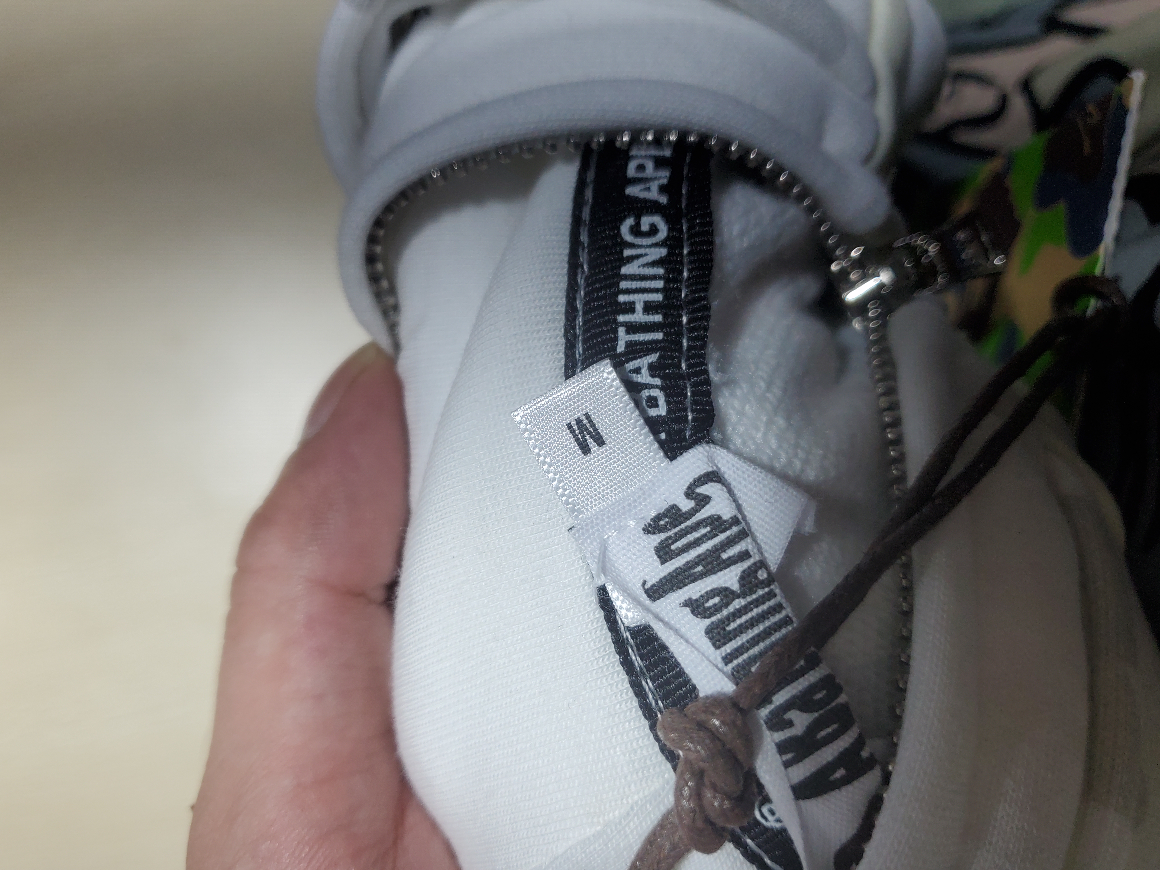 BAPE Luminous Camouflage Double Hooded Hoodie White review Obosneaker 02