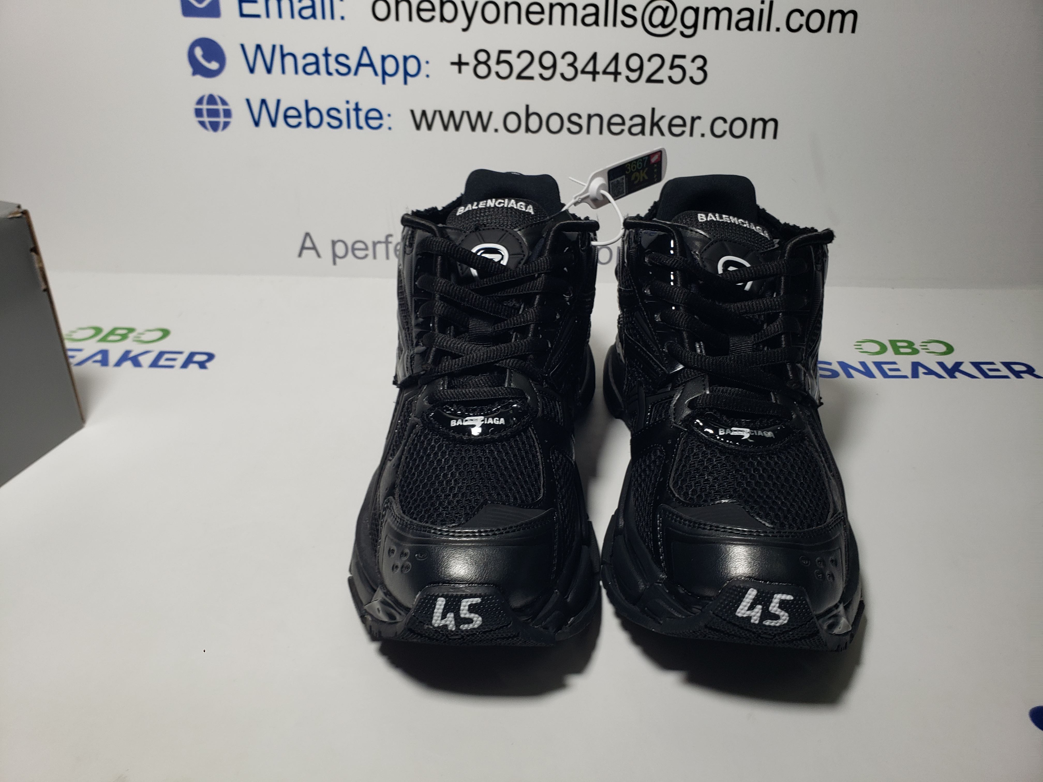 Balenciaga Runner Black 677403W3RB11000 review Obosneaker 03
