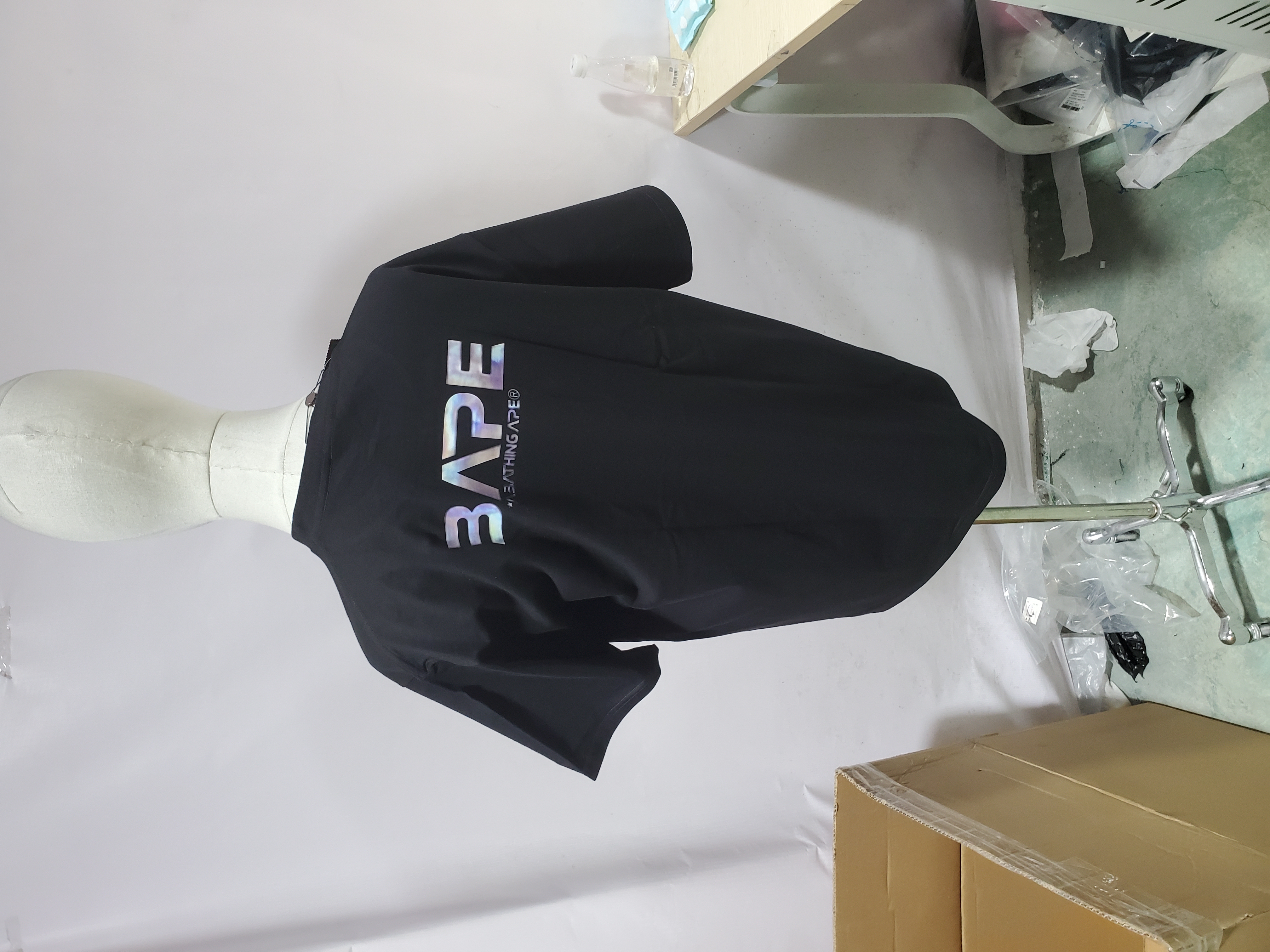 BAPE Moon UFO Laser Ape Head Short Sleeve Black review Obosneaker 01