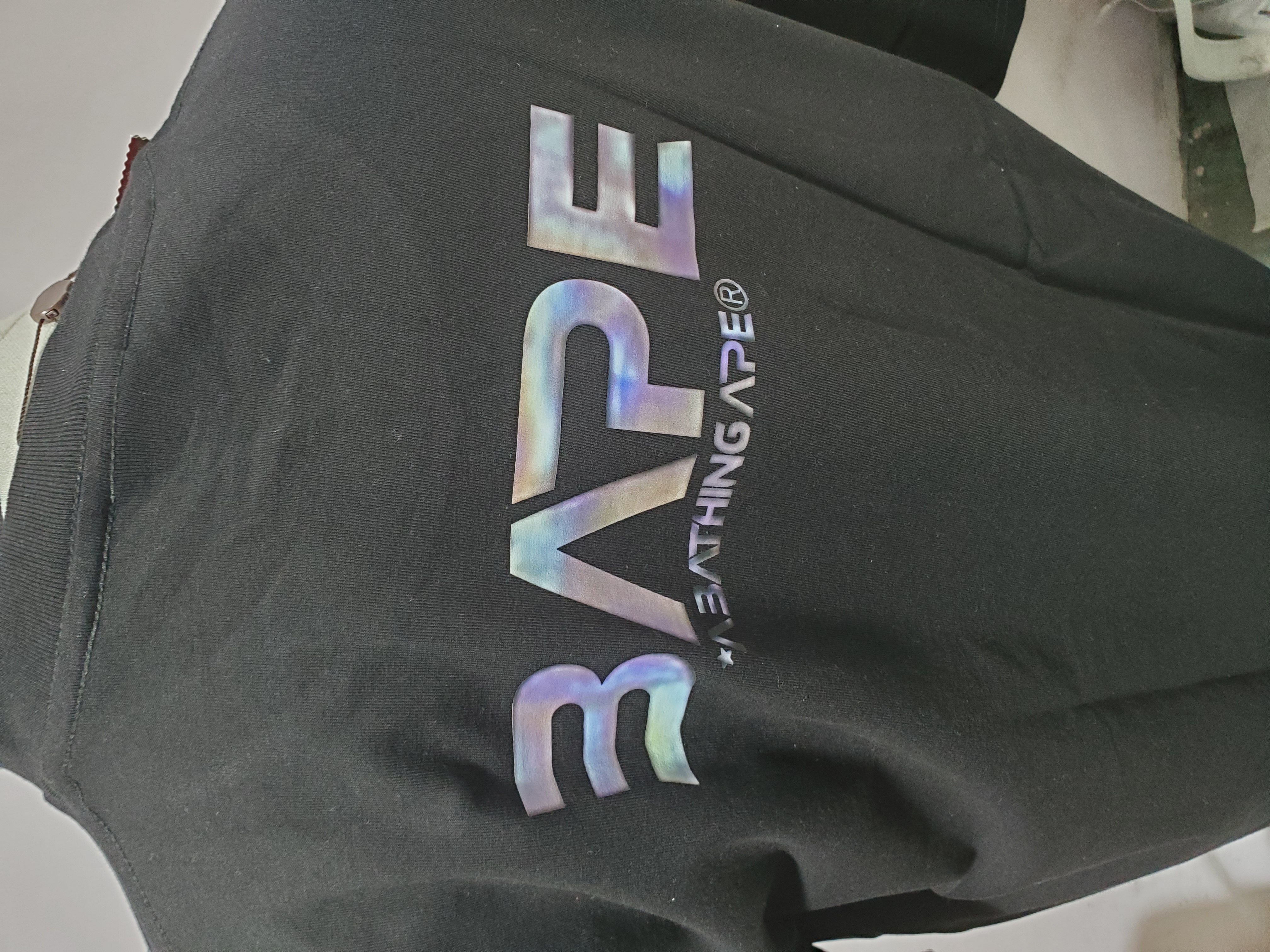 BAPE Moon UFO Laser Ape Head Short Sleeve Black review Obosneaker 04