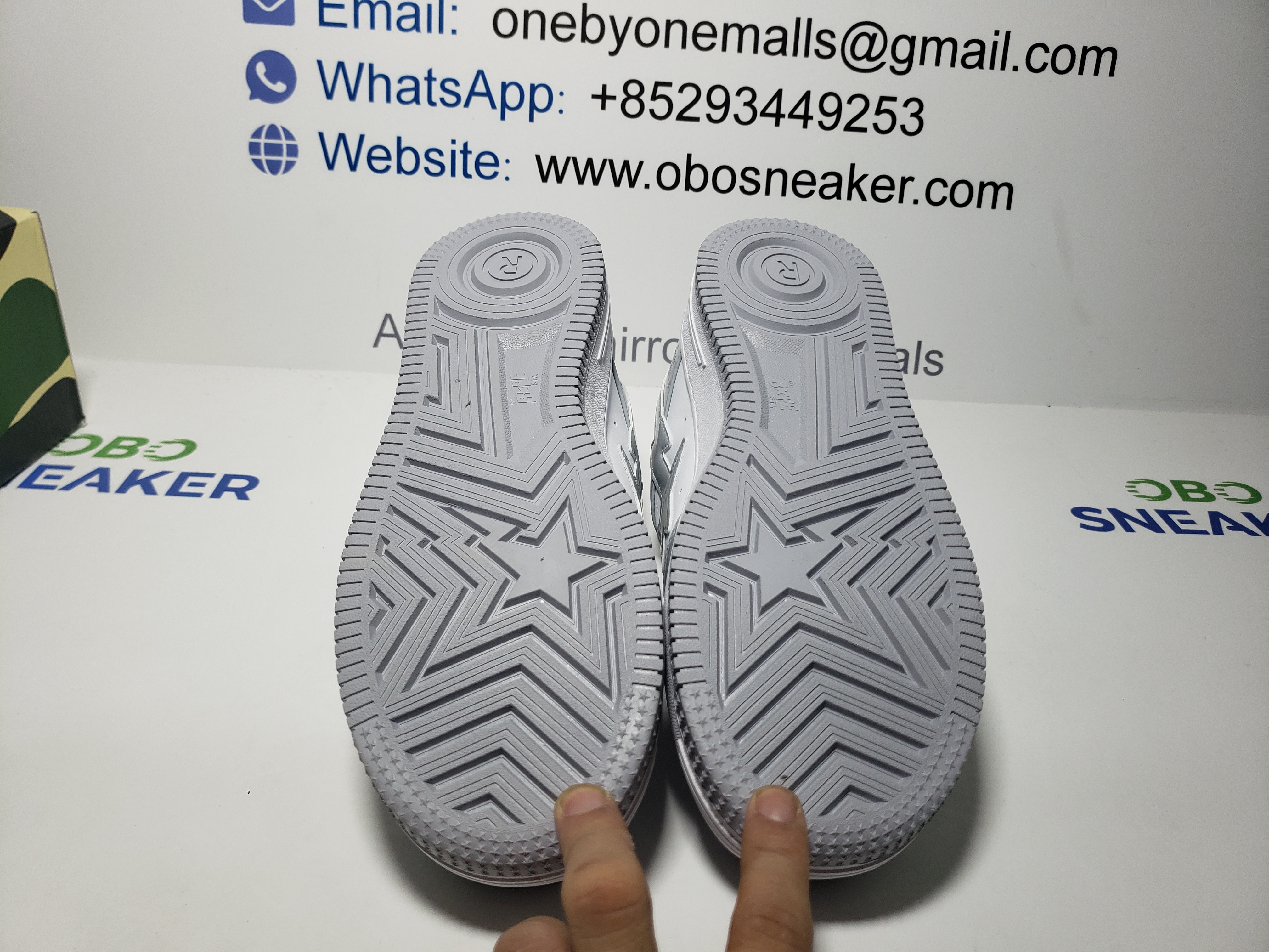 A Bathing Ape Bape Sta Low White Grey Rao Noodles 1170-191-021 review Obosneaker 04