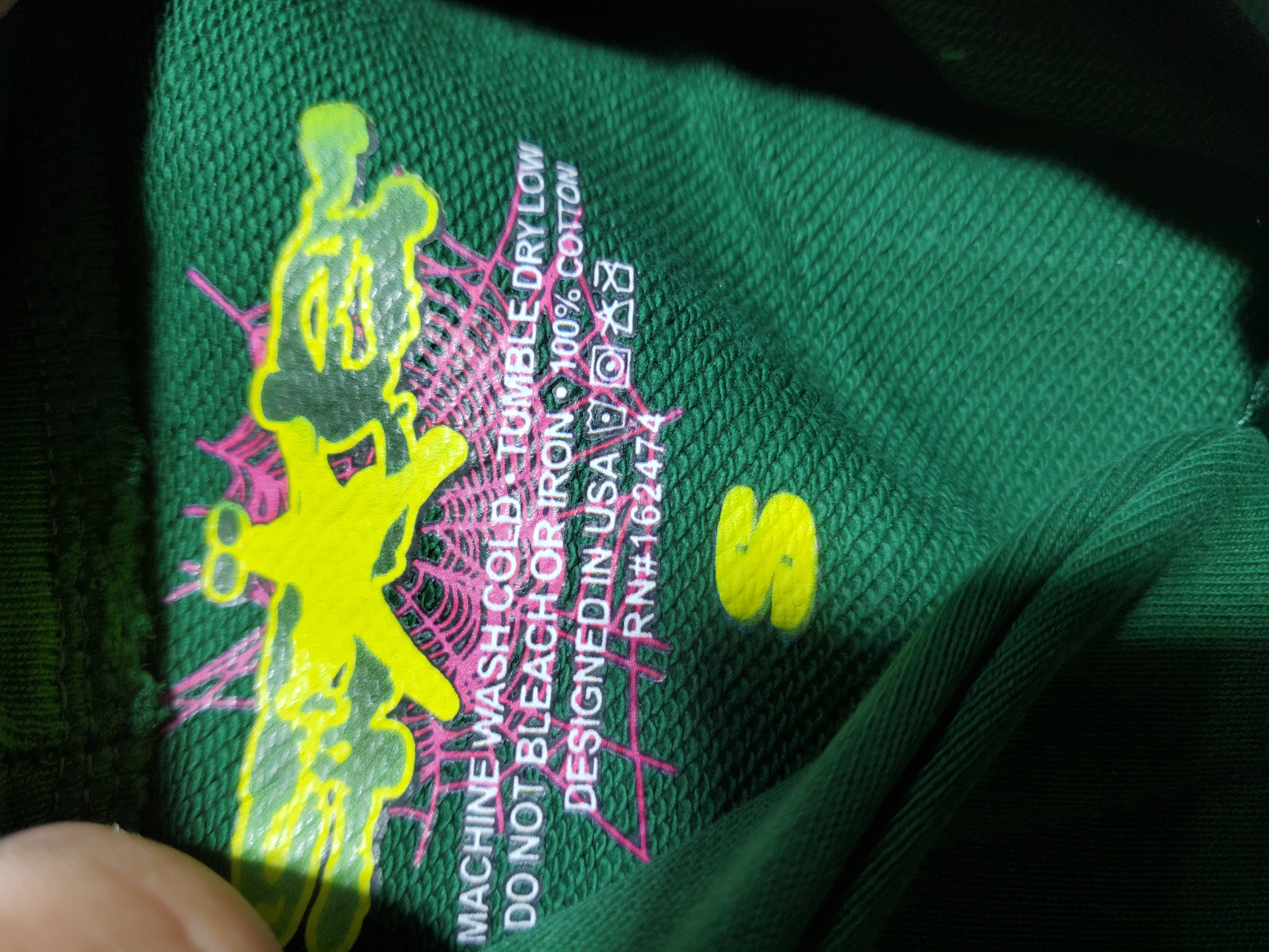 Sp5der Web Hoodie Hunter Green review Obosneaker 02